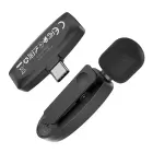 Wireless lavalier microphone USB C Hoco L15 black Foto 11