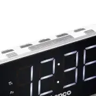 Lenco radio pulkstenis, ar lielu displeju, balts Фото num