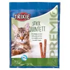Cat food : Trixie Premio Quadro Sticks anti hairball, with chicken and liver, 5*5 g Photo