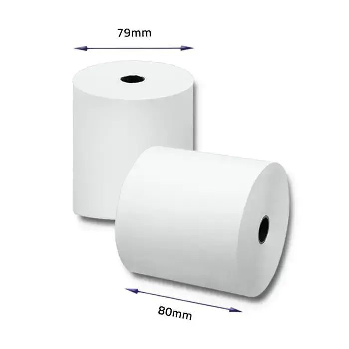 Qoltec Thermal roll 80 x 80 | 55g/m2 | 10pcs | BPA free Photo