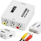 Fusion video signāla pārveidotājs no RCA uz HDMI (+Audio)balts Foto 2