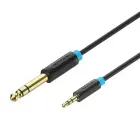 Vention BABBJ audio kabelis 3.5mm -> 6.35mm 5m melns Foto 3