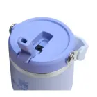 Термокружка с трубочкой IceFlow Flip Straw 2.0 Tumbler 0.59L светло-голубого цвета Фото num