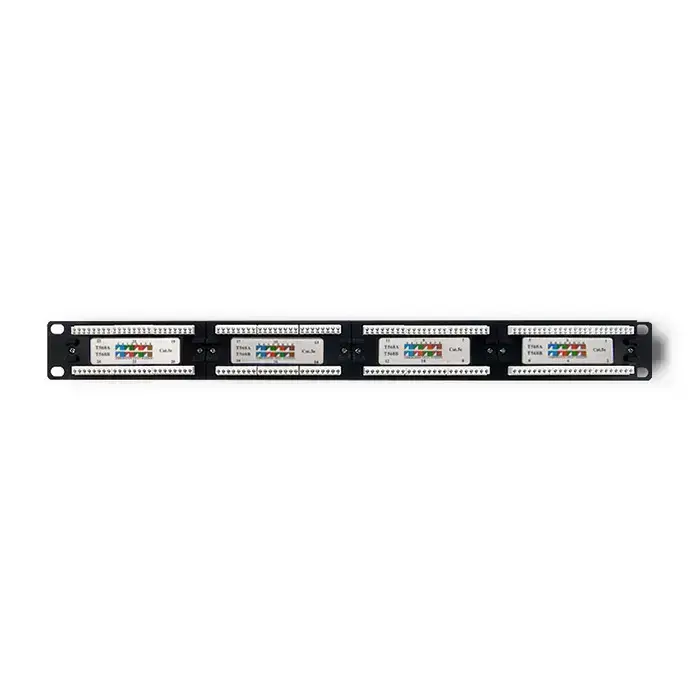 Qoltec Patch panel RACK | 24 ports | cat.6 UTP | Black Фото num