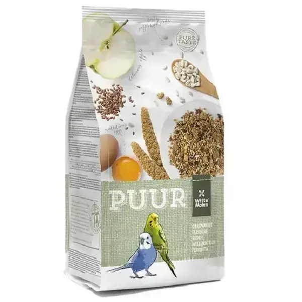 Barība viļņainajiem papagaiļiem : Witte Molen Puur BUDGIE 750g Foto 3
