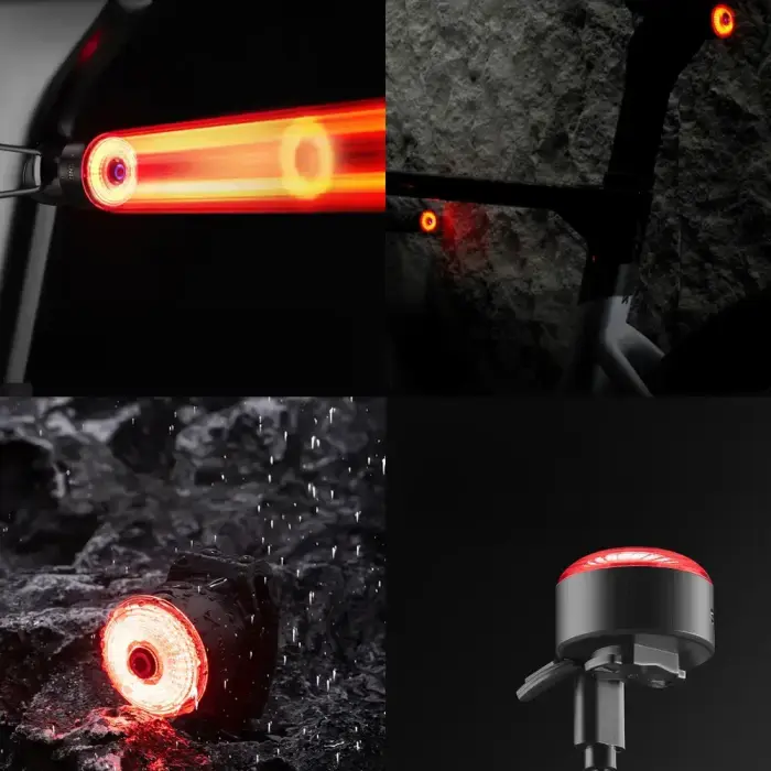 Wozinsky WIS-02 Waterproof Smart Tail Light 1pc - Black Photo