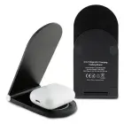 Karl Lagerfeld Ikonik MagSafe 15W inductive charger, foldable 2in1 - black Фото num
