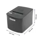 Qoltec Receipt printer RTP-0256 | voucher | thermal | High Speed | 203 dpi | USB Фото num