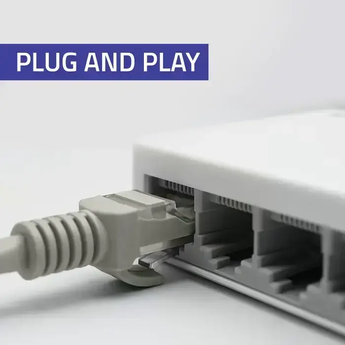 Qoltec Network SWITCH | 5 x RJ45 port | 1000Mbps | Fast Ethernet | LAN Photo