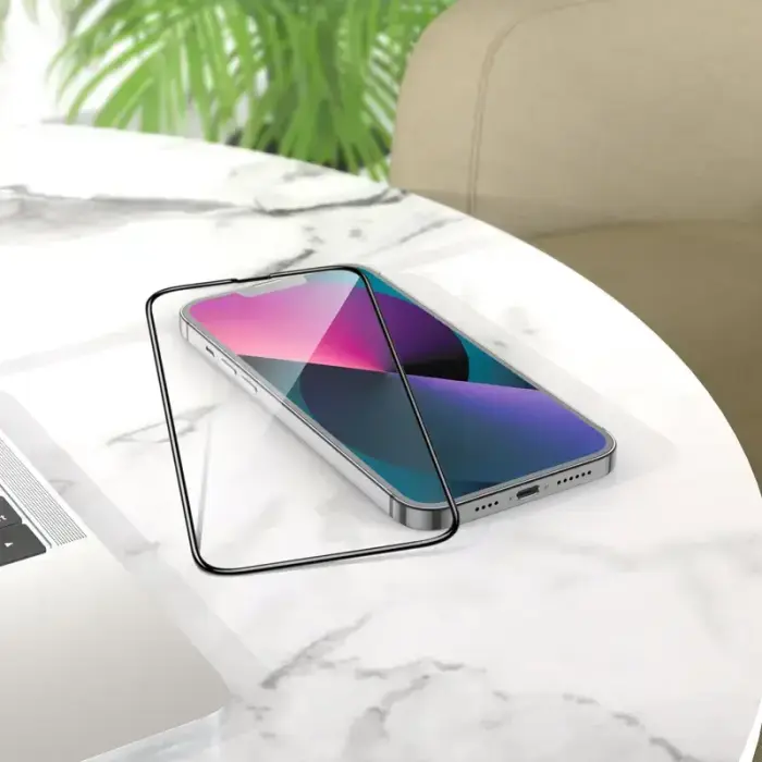 Borofone Tempered glass TG12 Full Screen 5D for Iphone 12 Pro Max - 10 pieces Foto 7