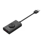 Orico SC2 External Multifunction Sound Card with USB-A - Black Foto 9