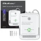 Qoltec Certified wireless Gas Leak (CH4) and Carbon monoxide (CO) detector | alarm 85dB | LED Фото num