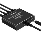 Qoltec Splitter Ethernet mini SWITCH 1x4 RJ45 | 1000Mb/s | USB-C | Aluminium Foto 14
