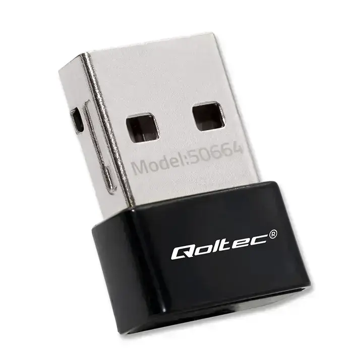 Qoltec Ultrafast Mini Wireless USB Wi-Fi Adapter | AC standard | 650Mbps Photo