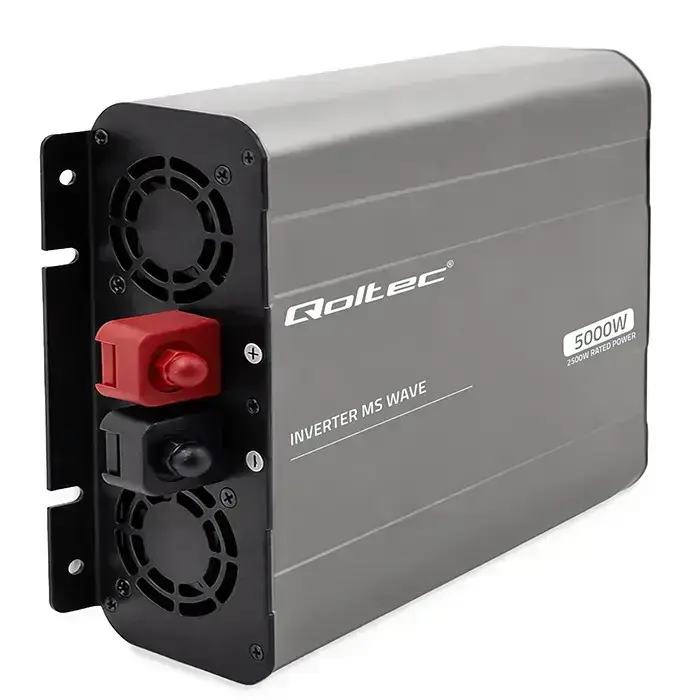 Qoltec MS Wave Voltage Converter | 12V to 230V | 2500/5000W | USB | Compatible with LiFePO4, GEL and AGM batteries Foto 7