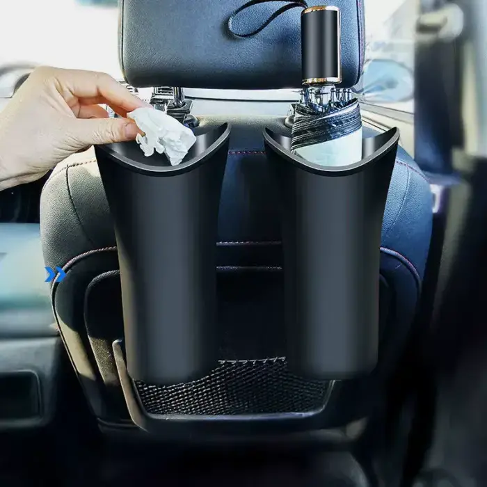 Hanging umbrella holder for car black Фото num