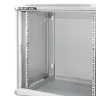 Qoltec RACK Cabinet 19" | 12U | 600 x 635 x 450 | Tempered doors | Hanging | Steel case | Lock | Grey Фото num