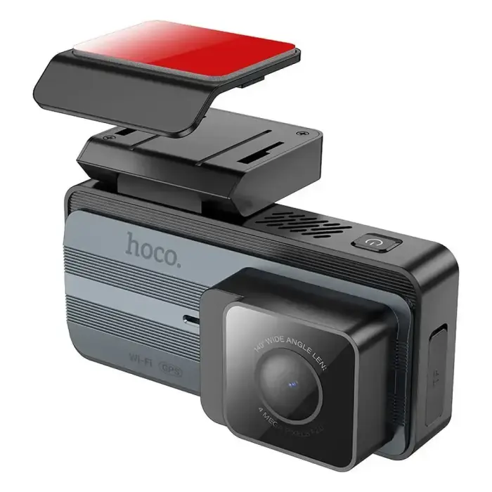 Dash cam for car Hoco with screen 3,69" 2K + rear camera 720P/25fps GPS DV12 silvery gray Фото num