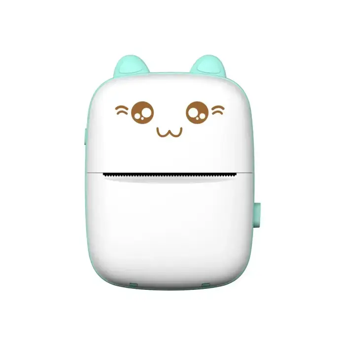 HURC9 Bluetooth Thermal Printer Kitty Mini with App - Blue Фото num
