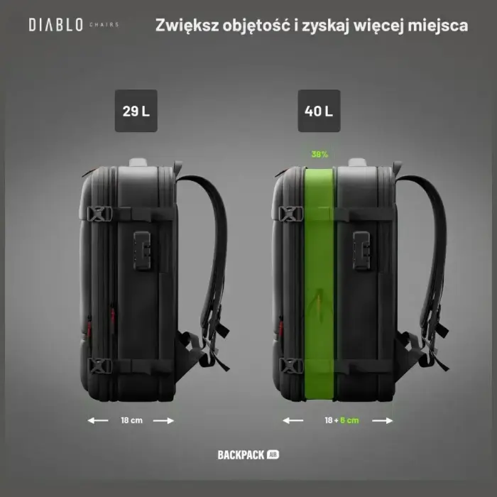 Multifunctional vacuum backpack Diablo Chairs Backpack Air black Photo