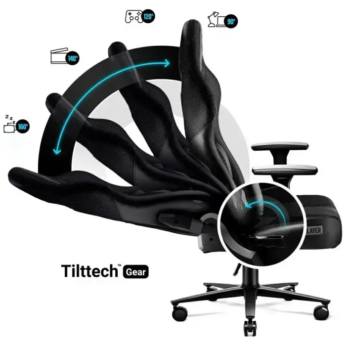 Gaming chair Diablo Chairs X-Player 2.0 Normal Size black Photo