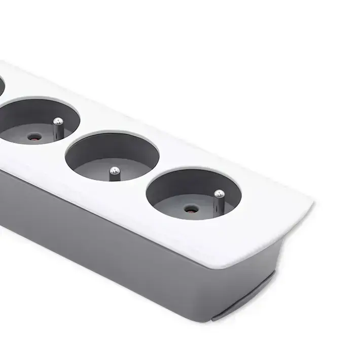 Qoltec Power strip | 5 sockets | 1.8m | White-grey Foto 7