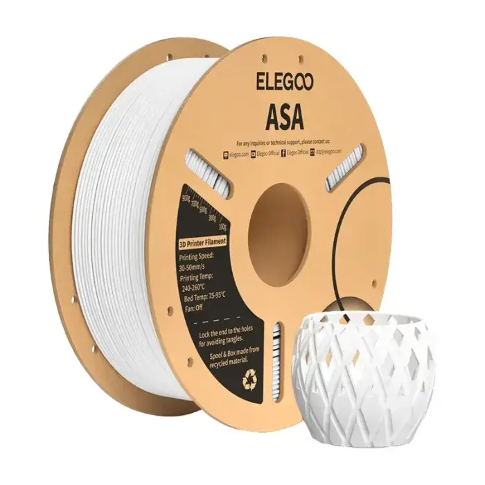 ASA ELEGOO Filament (White) Фото num