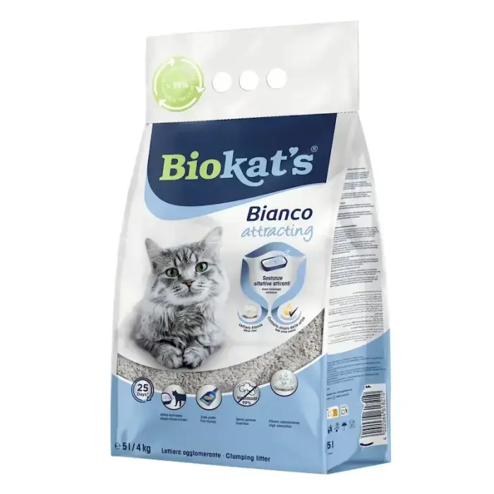 Smiltis kaķu tualetēm - Biokats ATTRACTING 5L Foto 3