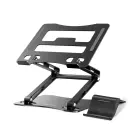 Wozinsky WRS-CPY75DSB Aluminum Laptop and Tablet Stand + Free Smartphone Stand - Black Фото num