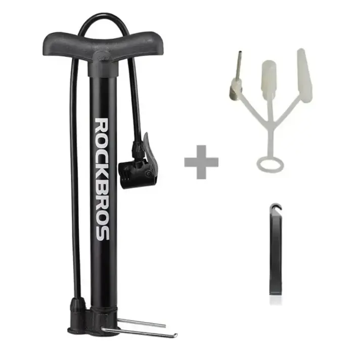 Rockbros A320 floor bicycle pump - black Photo