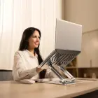 Wozinsky WRS-CPY84SS Aluminum Laptop and Tablet Stand + Free Smartphone Stand - Silver Фото num