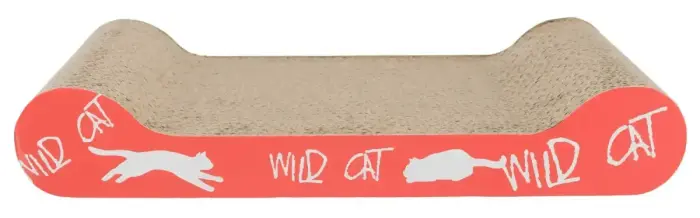 Точилка для ногтей : Картон для когтеточки Trixie Wild Cat, 41 × 7 × 24 см, оранжевый Фото num