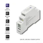 Qoltec DIN rail power supply | 12W | 5V | 2.4A Фото num