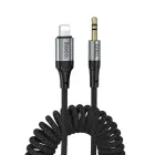 Cable AUX Jack 3,5 mm to Lightning Hoco 1,5 m UPA33A black Photo