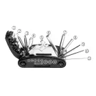 Wozinsky WMZ-01N tool kit, 16-in-1 bicycle multitool, pump, wrenches, inner tube kit - black Фото num
