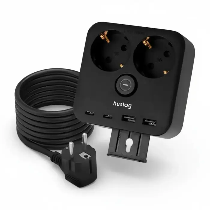 Huslog Power strip with phone holder HUS1055 Фото num