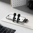 Borofone Lavalier wireless microphone BFK16A Winner Lightning black - 2 pieces Photo
