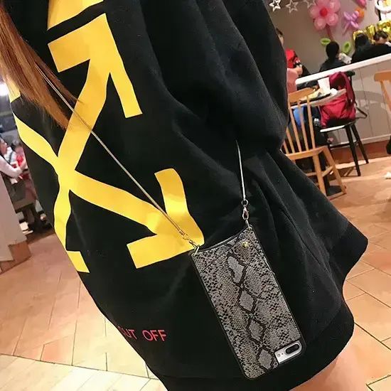 BAG - SNAKE Leather Case - IPHONE XS MAX Gold Photo