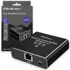 Qoltec Splitter Ethernet mini SWITCH 1x3 RJ45 | 1000Mb/s | USB-C | Aluminium Photo