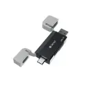 Devia card reader 2in1 EL240 USB/USB-C 3.0 black Foto 13