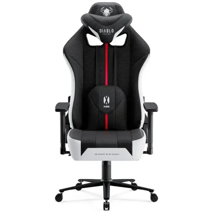 Gaming chair Diablo Chairs X-Player 2.0 King Size white-black Foto 2