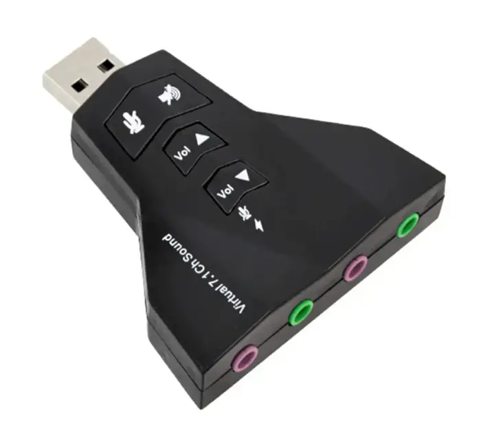 Fusion sound card USB | 7.1 | Adjustable Volume | Microphone Photo