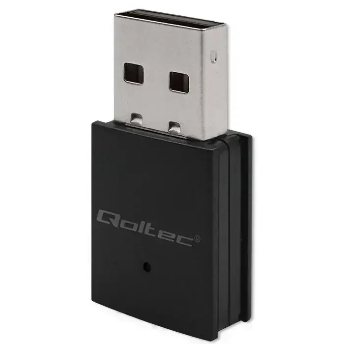 Qoltec Wireless Ultra High Speed Mini Adapter WiFi | Standard AC | BT 4.0 | USB 2.0 | 600Mbps Foto 1