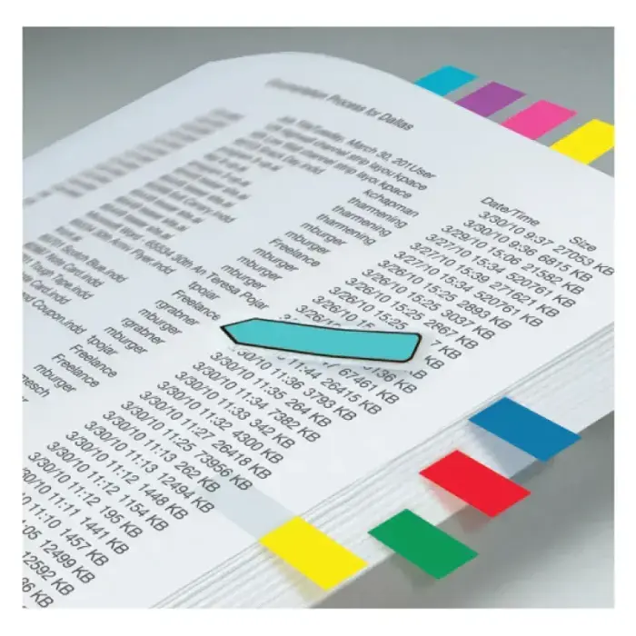 Pašlīpošie indeksi Post-it 12x44 mm 4 krāsas Фото num