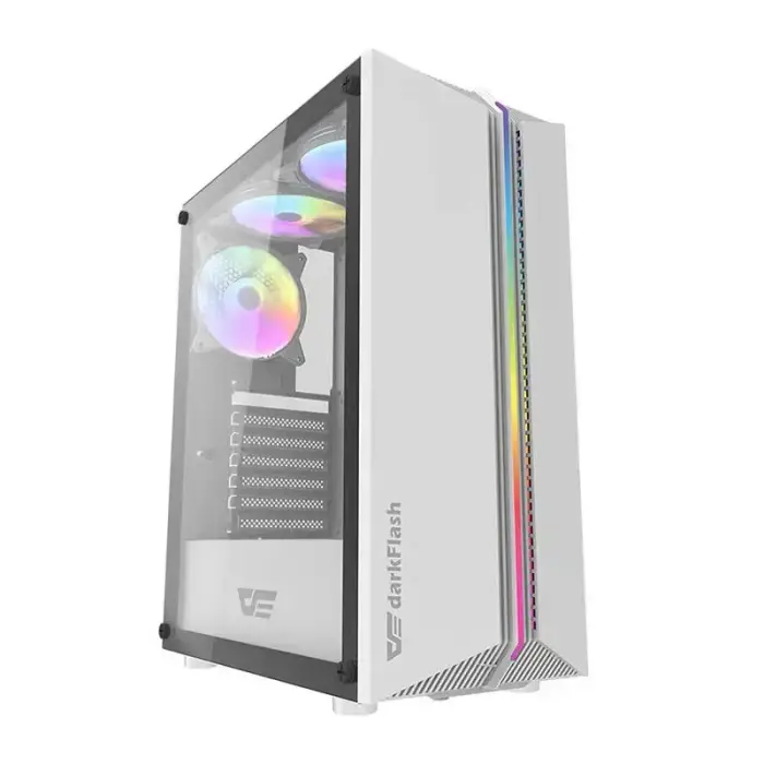 Computer case Darkflash DK151 LED with 3 fans (white) Photo