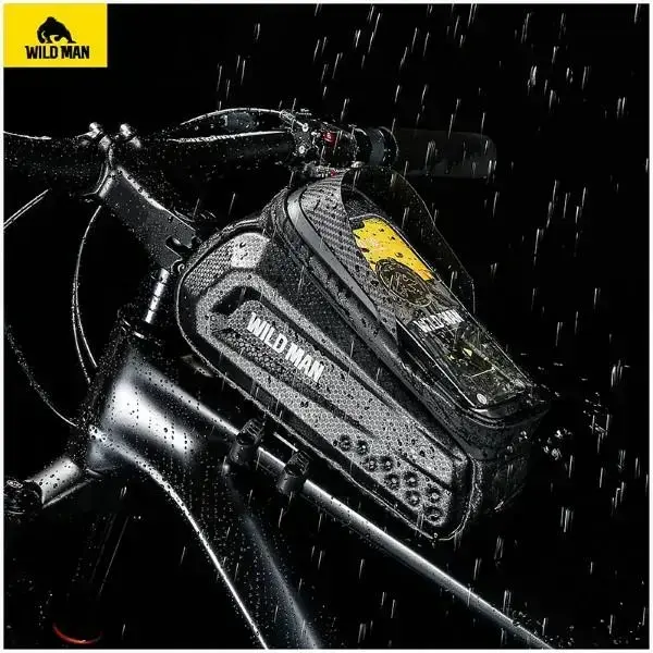 Etui|uchwyt rowerowy WILDMAN L E10S sakwa na ramę czarna|black Foto 8