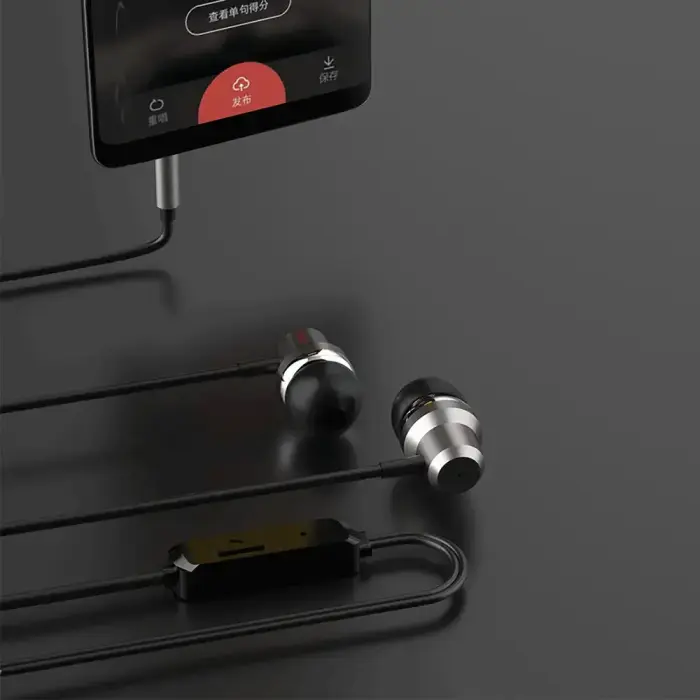 Dudao X10PRO in-ear headphones, wired, 3.5mm mini jack - black Фото num