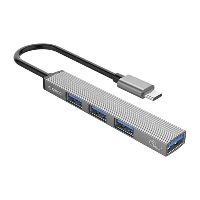Orico AH-13 USB-C Hub Docking Station 1x USB-A 3.0 + 3x USB-A 2.0 - Gray Фото num