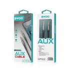 BWOO Nylon braided+Aluminum-alloy shell aux cable BO-AUX064 3.5mm to 3.5mm Photo