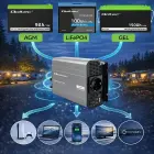 Qoltec MS Wave Voltage Converter | 12V to 230V | 1000/2000W | USB | Compatible with LiFePO4, GEL and AGM batteries Foto 3